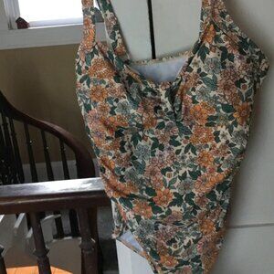 one piece floral swimsuit